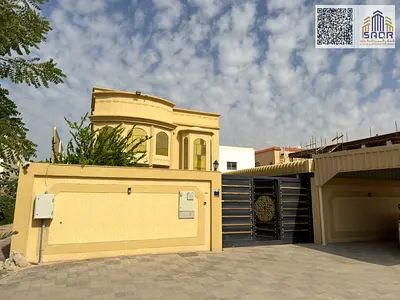 Luxury villa for sale in Ajman – Al Muwaihat 1 area Prime location opposite a park and mosque, and only 3 minutes from Sheikh Mohammed Bin Zayed Road, providing easy access to all emirates and service