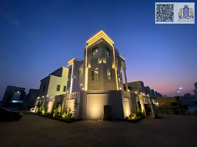 Modern luxury villa in a prime corner location - two floors and a rooftop with a swimming pool