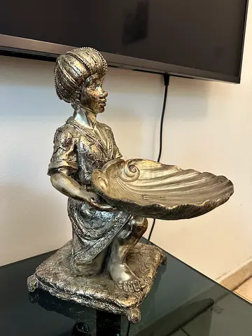 Vintage Silver-Toned Statue / Figurine