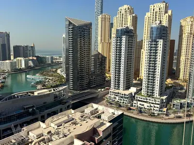 شقة بغرفة نوم واحدة | إطلالات على المارينا والمدينة | شرفة | مارينا سيل
