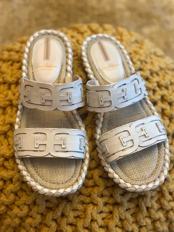Sandals Sem Edelman, Beige leather