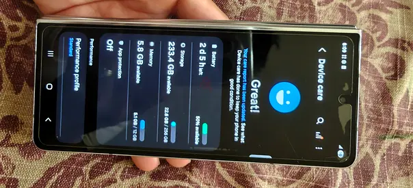 Samsung Galaxy fold 5 - 12GB RAM, 256GB Storage - Good Working Condition small dot