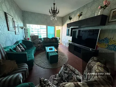 3 master bedrooms, large reception hall, spacious kitchen, 5 bathrooms, balcony, sea view, central air conditioning, built-in wardrobes, maid's room w