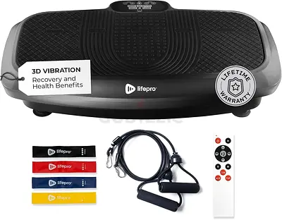 LifePro 3D Vibration Plate with Resistance Bands and Remote - Used