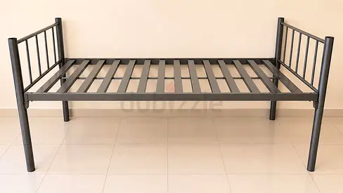 Single Metal Bed with Double bed Rods