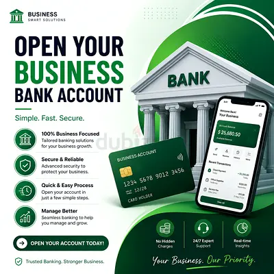 Assistance for opening business bank accounts in UAE. Guidance with required documents and process.