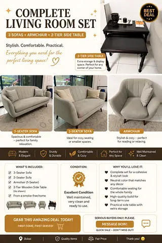 Complete Living Room set for sale