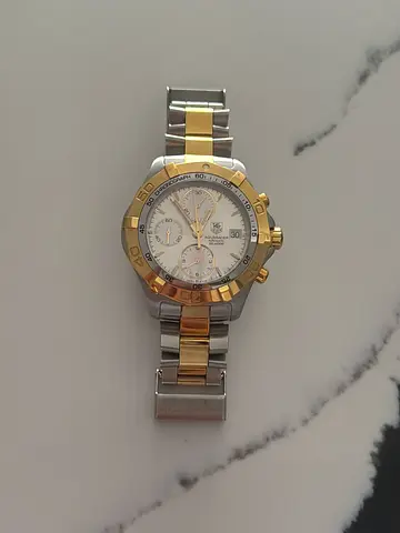 TAG Heuer Aquaracer Chronograph CAF2120 Two Tone Automatic Men’s Watch