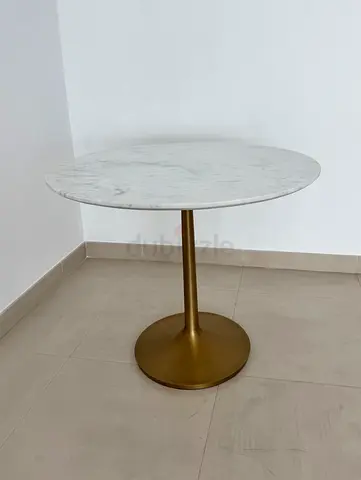 Crate and Barrel Marble Dining Table
