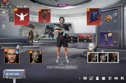 PUBG RAREST GIDORAH CARASPACE  + GODZILLA BAG + M416 GLACIER MAX , RPS MAX FROM SEASON 4