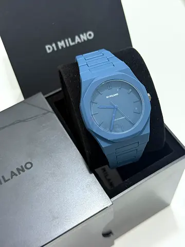 D1 Milano Blue poly carbon Mens Watch - New With box