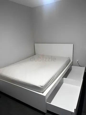 Ikea malm queen storage bed with ikea mattresss