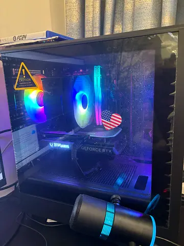 Gaming Desktop PC with GeForce RTX, RGB Cooling and Microphone Included