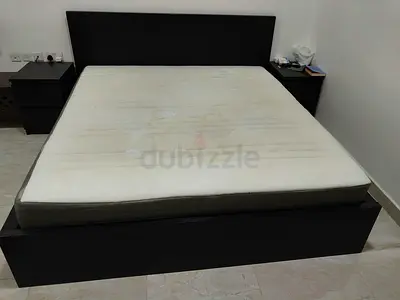 100 AED bed mattress 200 cm X 180 cm there is some stains but it doesnt affect its comfortability