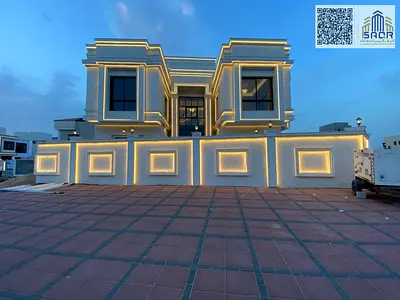 Three-story corner villa for sale in Al Helio 2 area, Ajman