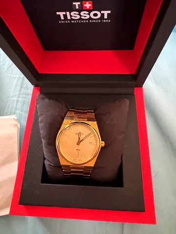 Tissot Gold-Tone Mens Watch in Original Box - Classic Analog