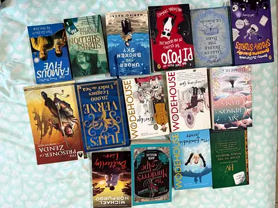 Mixed pre-owned fiction paperback collection — 14 novels including classics and contemporary titles