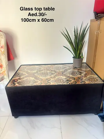 Glass top table