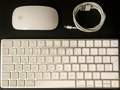 2017 Apple Magic Keyboard + Magic Mouse 2 (Opened, Unused, Box,Lightning/Charging Cable Included)