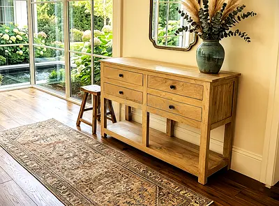 Mango wood Mindi Console 4 drawers