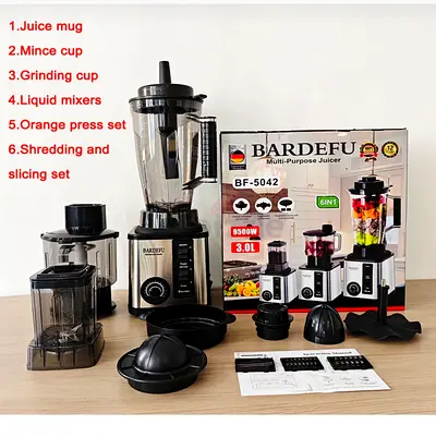 Bardefu 6-in-1 Multi-Purpose Juicer  Blender (3.0L) - brand new