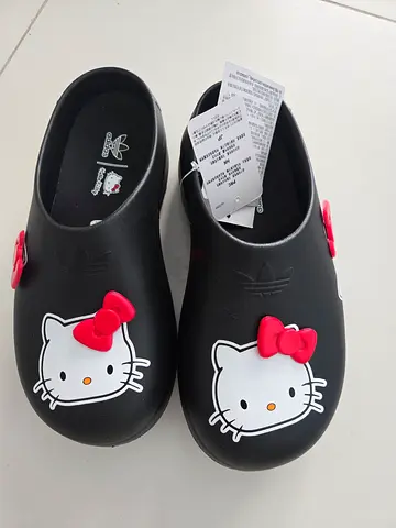 Adidas x Hello Kitty Adifom Stan Smith Mule Black WHITE (UK 4.5)