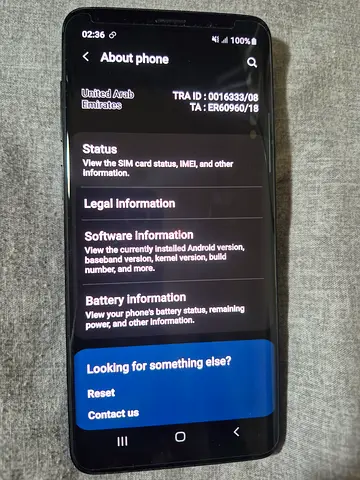 Samsung Galaxy S9 Plus UAE Version