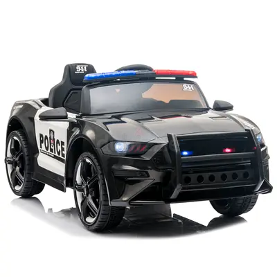 Kids Electric Ride-on Police Squad Cop 12V Cars for Kids
