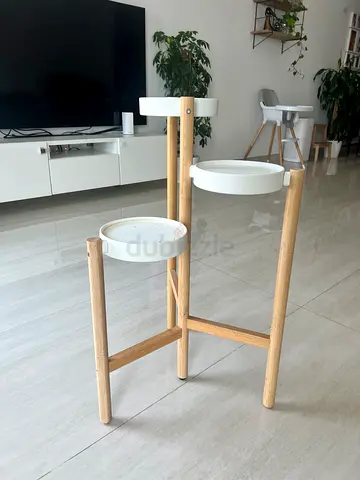 IKEA Plant stand, bamboo/white