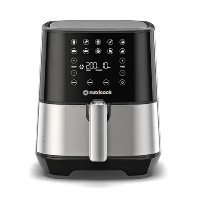 Nutricook Digital Air Fryer - 5L Touchscreen, Stainless Finish