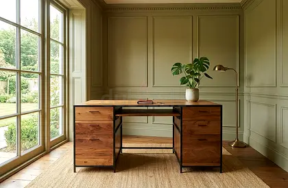 Knox Executive Desk crate barrel