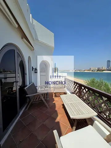 Sea View 3BR Villa | Garden Homes Frond L | Burj Al Arab & Marina Views