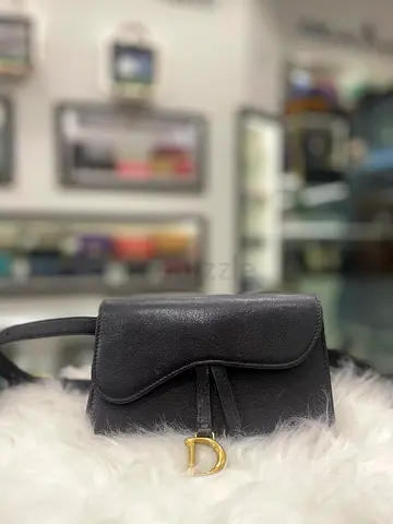 Christian Dior Black Saddle Belt Bag (Authentic/PreOwned)