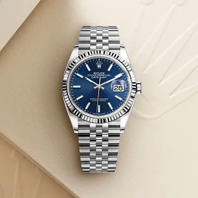 rolex date just blue dial