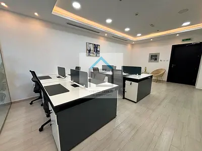 Well-Designed Furnished Office with Partitions