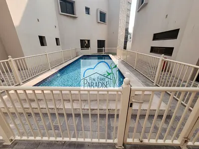 Away from fly zone/ private entrance /3 Bedrooms villa /4 Bathrooms /private back yard/fitted kitchen/4 parking/maid room/available for rent in mirdif