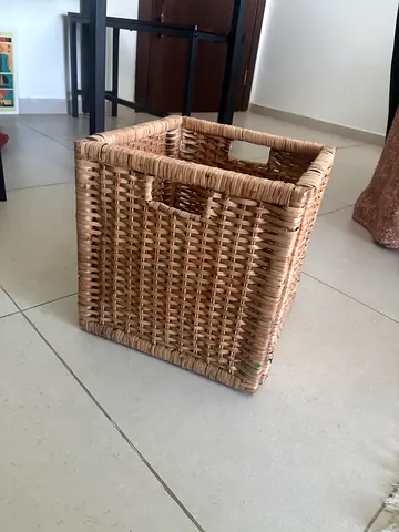 6 Rattan wicker storage baskets for ikea KALLAX unit