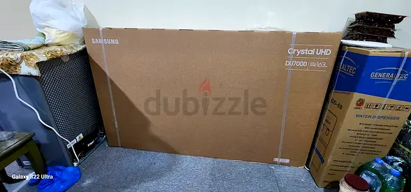 Tv led box empty samsung 65 inch, box with foam
