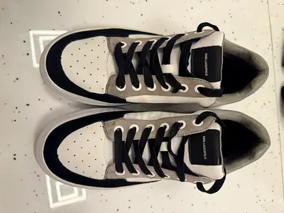 Karl Lagerfeld Leather  Suede Sneakers