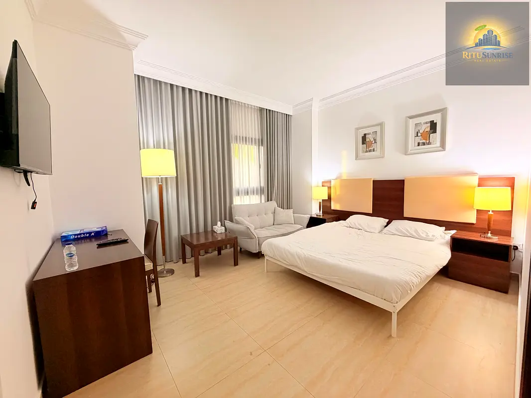 FULLY FURNISHED STUDIO WITH WATER ELECTRICITY WIFI AND CLEANING, MONTHLY RENT