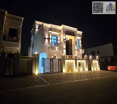 كلاسيك فيلا واجهه حجر شامل رسوم