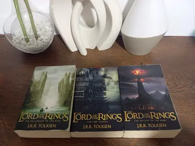 The Lord of the Rings trilogy by J.R.R. Tolkien (paperback set)