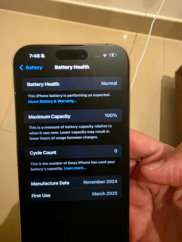 Iphone 16 pro max desert titanium 256 open box