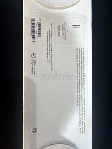Apple Watch SE (2nd Gen) 44mm Silver Aluminum with White Sport Band - Boxed