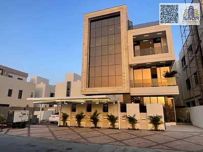 . Villa for sale in Ajman – Al Yasmin area, a unique opportunity for living and investment, a luxurious villa with a modern design and high-end finishing.