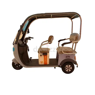 F7C Tri-Wheel 3 Seaters E-Bike with Roof | Max Speed 40 Km/h | Reverse Mode | Anti-Theft Feature