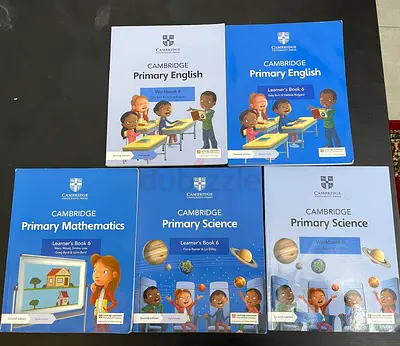Set of Cambridge Primary Learner  Workbook Books (English, Mathematics, Science) - Year 6