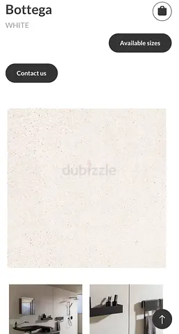 Porcelanosa 120x120cm Bottega white tiles