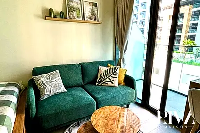 Fully Furnished Studio | Modern Interior | Azizi Riviera 43, Meydan