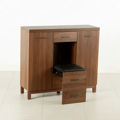 Sleek 3-Drawer Shoe Cabinet